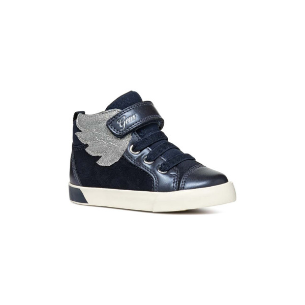 Geox Sapatilhas Cano Alto Kilwi Dark Navy/Silver B36D5A